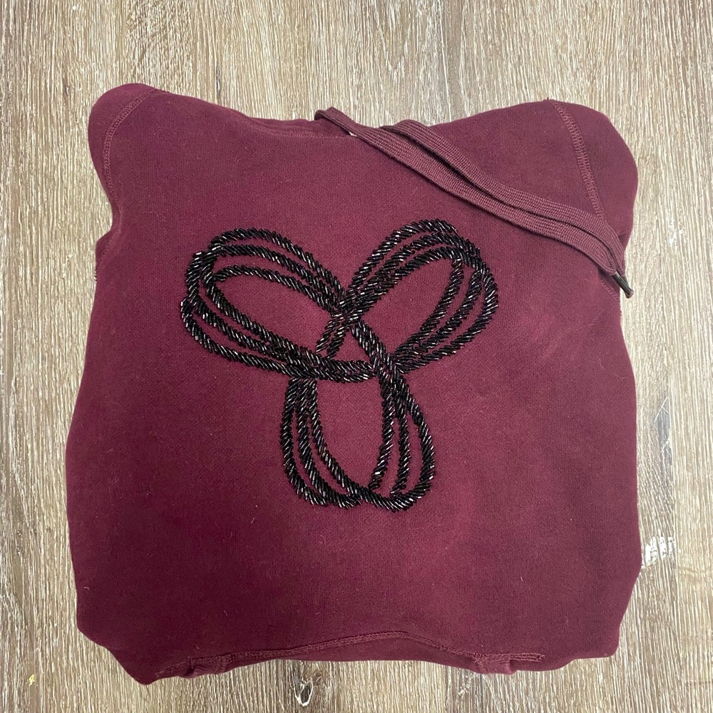 TNA maroon hoodie size xs